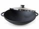 Каструля чавунна WOK 3,5 л зі скляною кришкою ТМ СІТОН 2612W-L фото 2