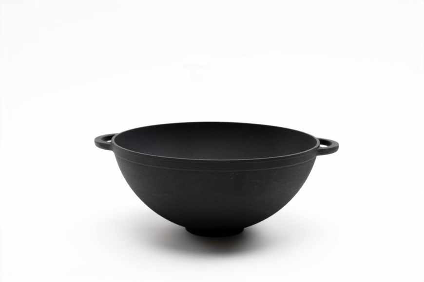 Каструля чавунна WOK 3,5 л зі скляною кришкою ТМ СІТОН 2612W-L фото