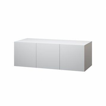Антенсоль VAYS M-64, верхня 3-дверна шафа, без ручок, ЛДСП, 120&times;50&times;40 см - для спальні, передпокою, гардеробної Білий 3038013909 фото