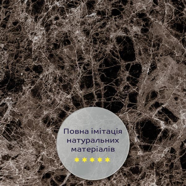 Декоративная ПВХ плита 600х600х3мм Сірий темно-сірий мармур (S) SW-00001628 SW-00001628 фото