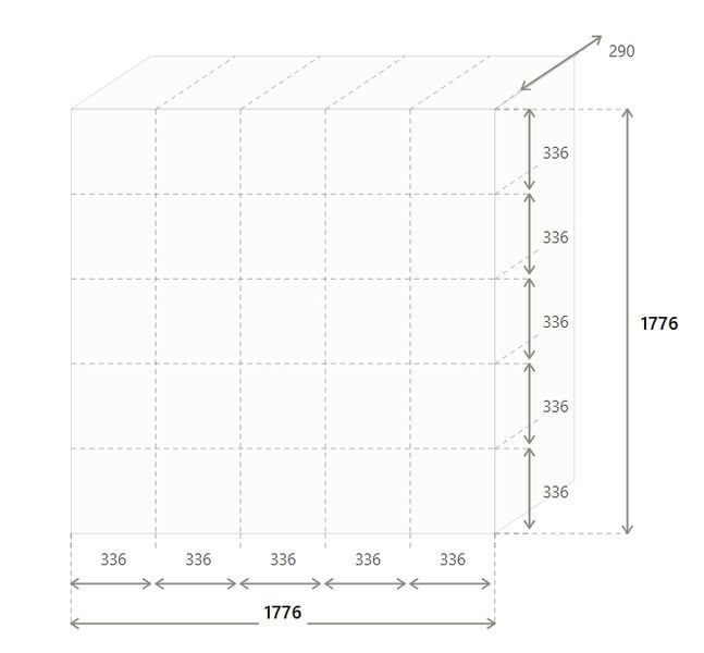 Стелаж VAYS M-4 Антрацит, книжкова полиця з 25 комірками, ЛДСП, 178&times;29&times;178 см &ndash; для дому, офісу, дитячої або вітальні 1794685486 фото