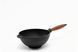Сковорода чавунна WOK 200х90 мм з дерев'яною ручкою ТМ СІТОН 2090WH фото 4