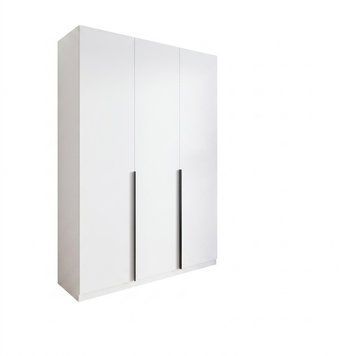 Шафа для одягу VAYS M-32 Білий, 2 штанги та полиці, ЛДСП, 150&times;50&times;220 см - для спальні, вітальні, передпокою 2142015544 фото