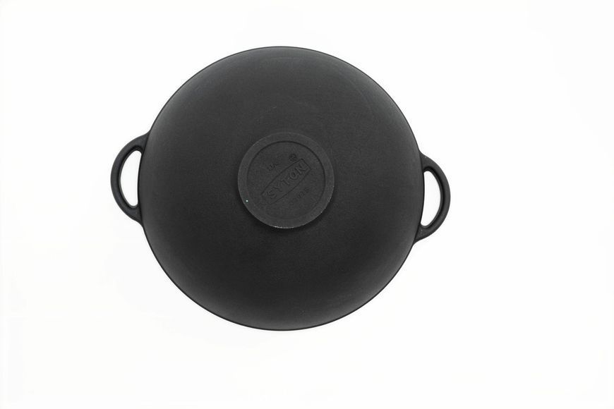 Каструля чавунна WOK 4,5 л з чавунною кришкою ТМ СІТОН 3090W-K фото