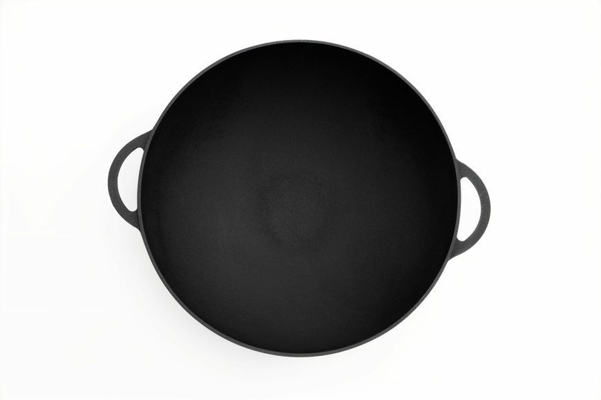 Каструля чавунна WOK 4,5 л з чавунною кришкою ТМ СІТОН 3090W-K фото
